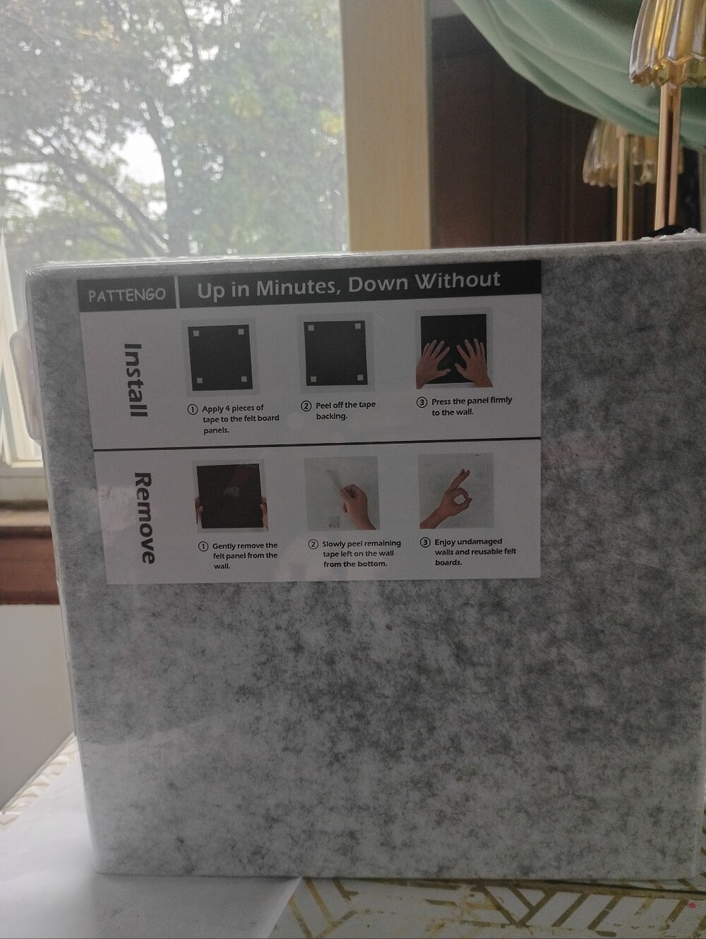 Wall Panel Adhesive Felt Board